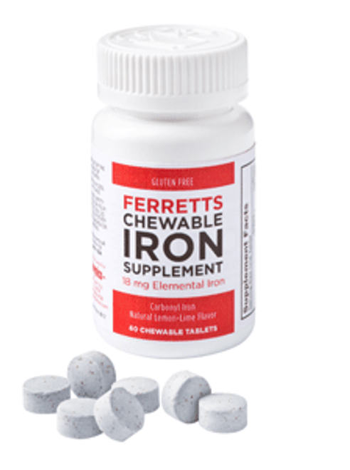 Ferretts Chewable Iron, 60 tablets Ferretts Chewable Iron, 60 tablets