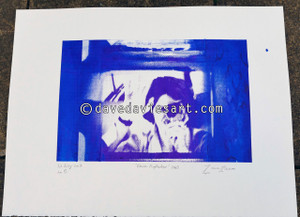 "DAVE REFLECTION 1965" - purple/blue silkscreen No.5 of 23