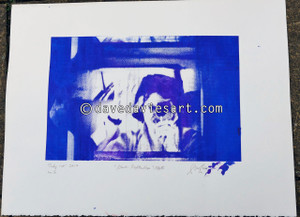 "DAVE REFLECTION 1965" - purple/blue silkscreen No.3 of 23