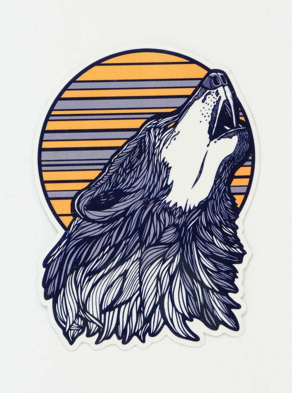 Wolf Sticker Curbside Clothing