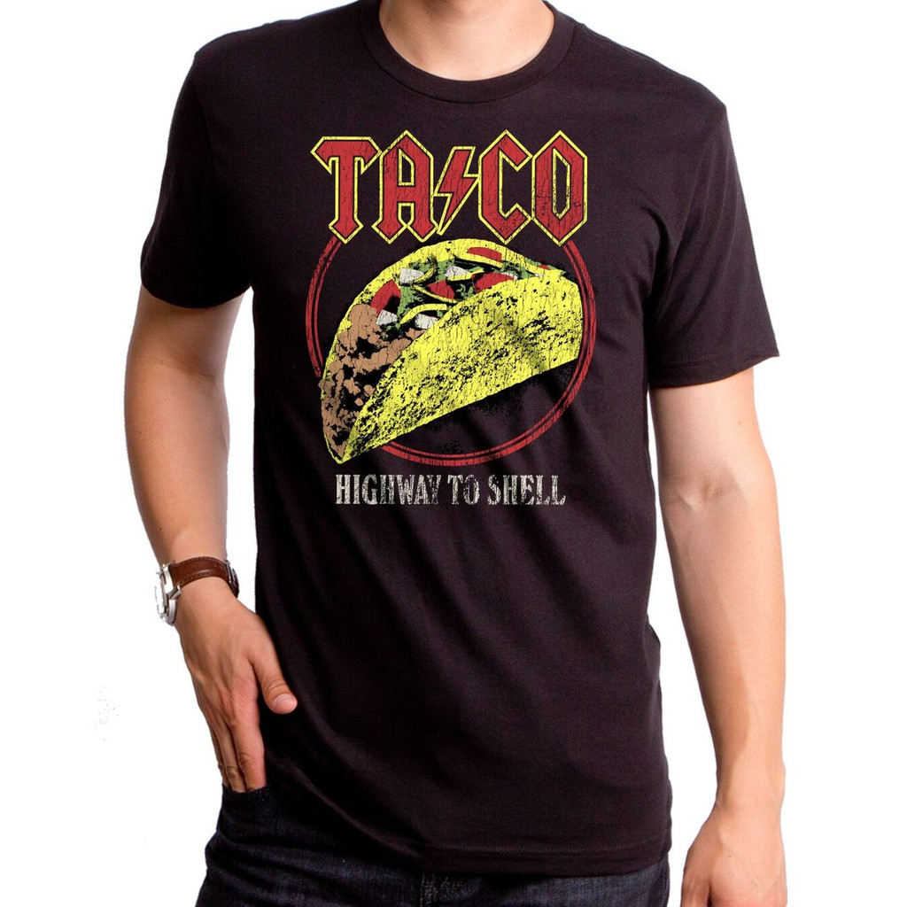 Taco Highway To Shell Men's TShirt Taco T Shirt, Funny Taco Shirt