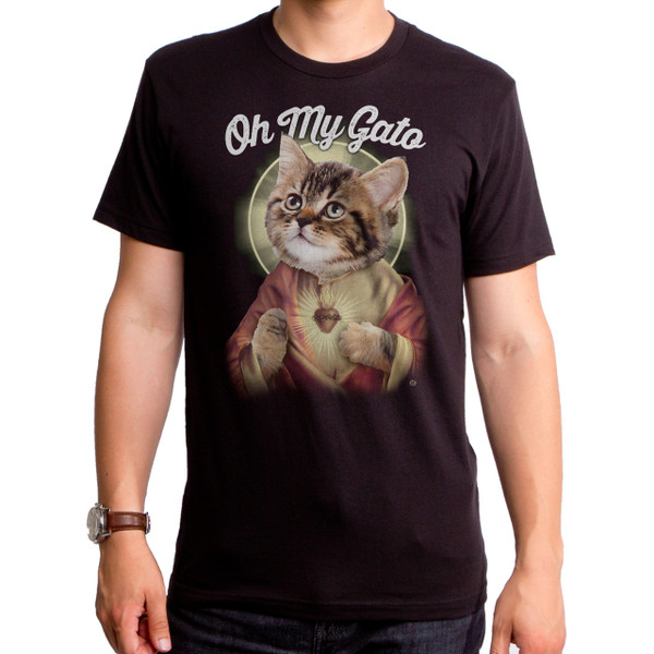 Oh My Gato Women's T-Shirt – Funny Cat T-Shirt, Funny Jesus T-Shirt by ...