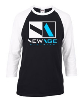 New Age Clothing | Premier WHT-BLK - BLK-BBLU Raglan New Age Clothing | Premier WHT-BLK - BLK-BBLU Raglan