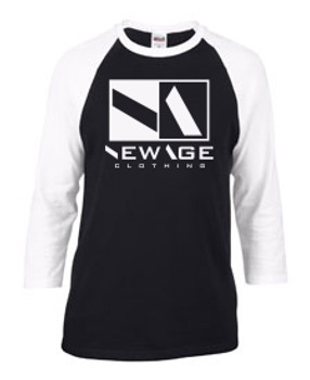 New Age Clothing | Premier WHT-BLK - WHT Raglan New Age Clothing | Premier WHT-BLK - WHT Raglan
