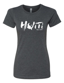 Hispaniola Port & Trade Company | "Haiti 1804" Ladies Dark Heather Fitted Crew Hispaniola Port & Trade Company | "Haiti 1804" Ladies Dark Heather Fitted Crew