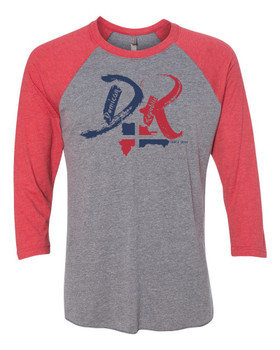 Hispaniola Port & Trade Company | DR "Since 1844" Vintage Red-Dark Heather Raglan Tee Hispaniola Port & Trade Company | DR "Since 1844" Vintage Red-Dark Heather Raglan Tee