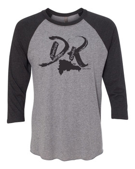 Hispaniola Port & Trade Company | DR "Since 1844" Vintage Black-Dark Heather Raglan Tee Hispaniola Port & Trade Company | DR "Since 1844" Vintage Black-Dark Heather Raglan Tee