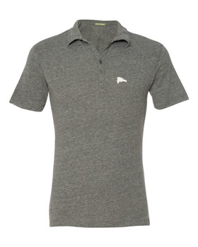 Hispaniola Port & Trade Company | DR Map Vintage Grey Premium Fitted Urban Polo Hispaniola Port & Trade Company | DR Map Vintage Grey Premium Fitted Urban Polo