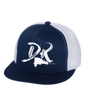 Hispaniola Port & Trade Company | DR "Since 1844" White-Navy Trucker Flat Brim Snapback Hispaniola Port & Trade Company | DR "Since 1844" White-Navy Trucker Flat Brim Snapback