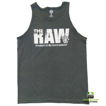 - Rep Ur Hood "Raw Environment" Dark Grey Tank - Rep Ur Hood "Raw Environment" Dark Grey Tank