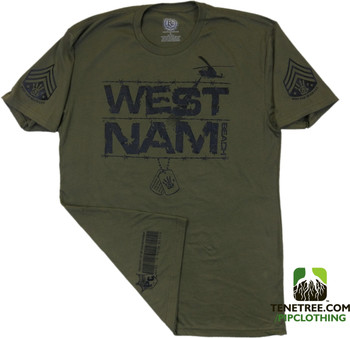 Pipclothing - Rep Ur Hood "West Nam" Army Premium Crew Pipclothing - Rep Ur Hood "West Nam" Army Premium Crew