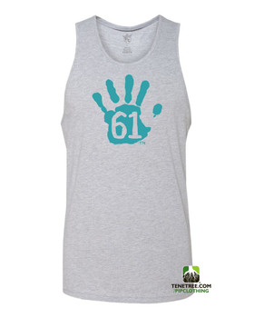 Pipclothing - Rep Ur Hood "Hand61" Light Heather Grey-Carolina Blue Tank Pipclothing - Rep Ur Hood "Hand61" Light Heather Grey-Carolina Blue Tank