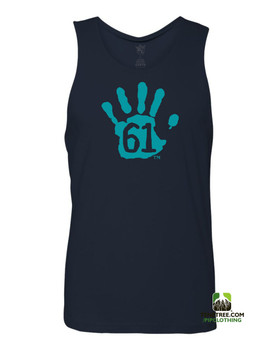 Pipclothing - Rep Ur Hood "Hand61" Navy-Carolina Blue Tank Pipclothing - Rep Ur Hood "Hand61" Navy-Carolina Blue Tank