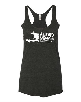 HISPANIOLA PORT & TRADE COMPANY HBN MAP RACERBACK TANK VIN CHARCOAL HISPANIOLA PORT & TRADE COMPANY HBN MAP RACERBACK TANK VIN CHARCOAL