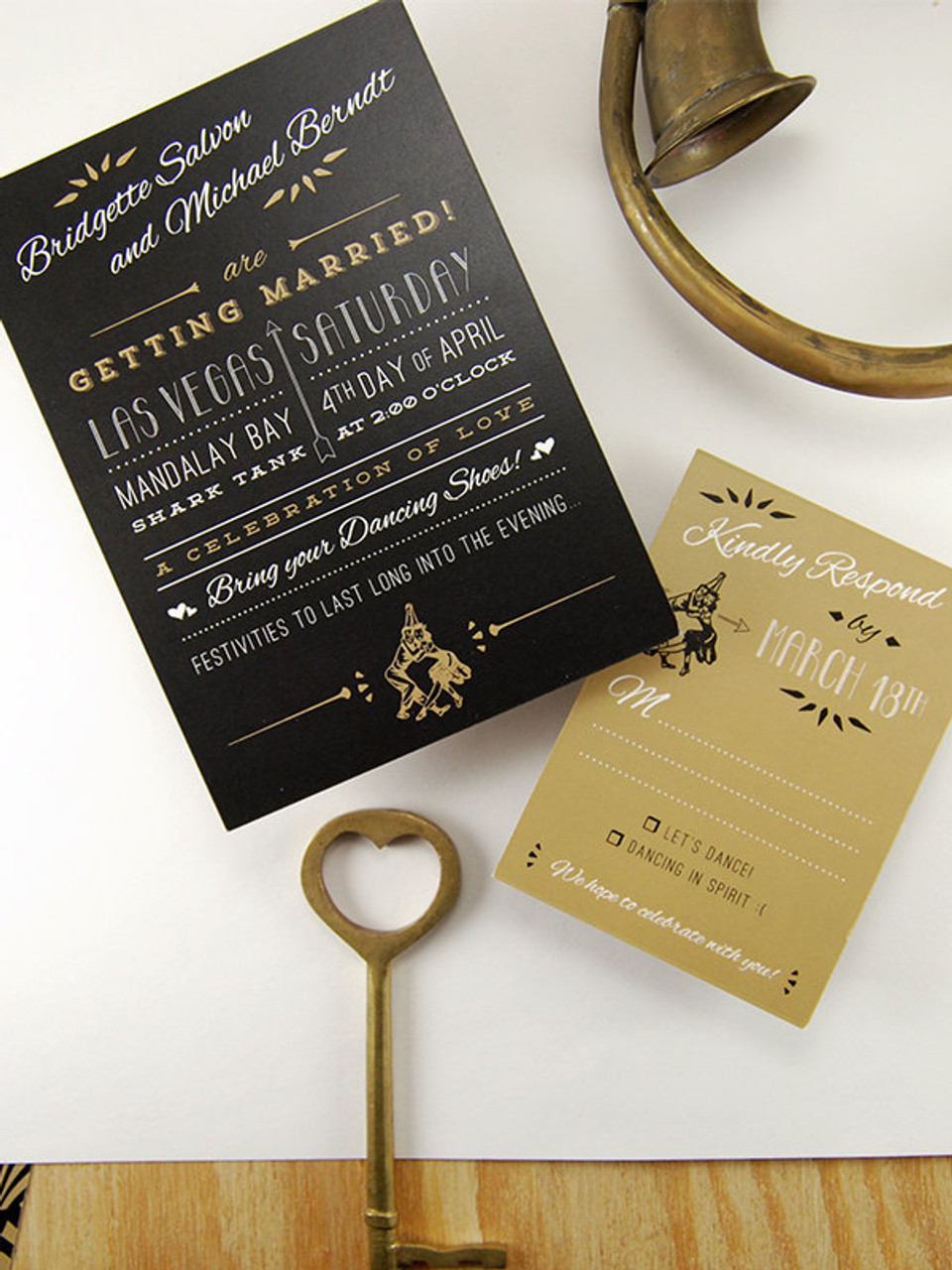 The Speakeasy Invitation Suite by Earmark Social Goods