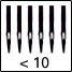 Anzahl der Nadeln / Number of needles Anzahl der Nadeln / Number of needles