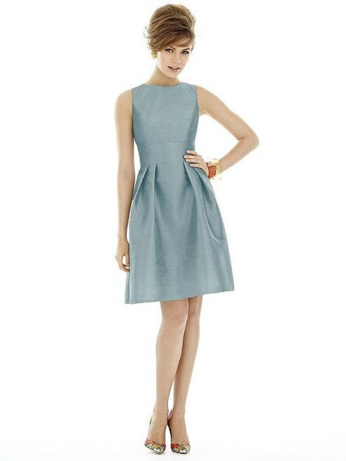 Alfred Sung Dress Style D679 - Mystic - Dupioni - In Stock Dress Alfred Sung Dress Style D679 - Mystic - Dupioni - In Stock Dress