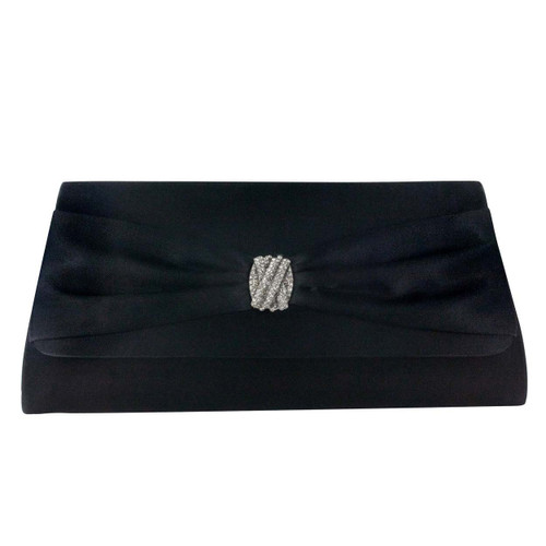 Liz Rene Handbag Brandy - B729 Black Satin Liz Rene Handbag Brandy - B729 Black Satin