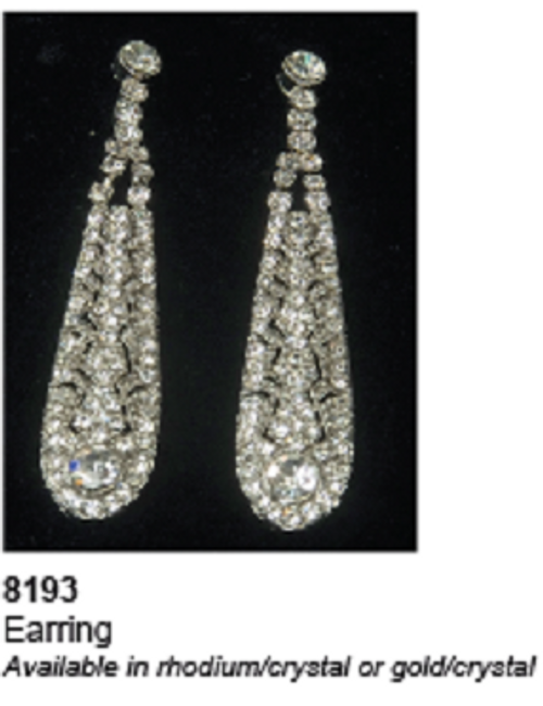 Ansonia Bridal Style 8193- Dangle Earrings Ansonia Bridal Style 8193- Dangle Earrings