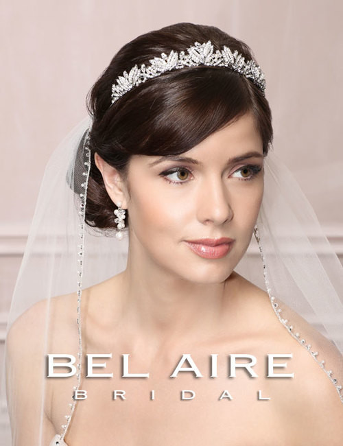 Bel Aire Bridal Accessory Headpiece 6491 - "Vintage" Rhinestone & Pearl Tiara Bel Aire Bridal Accessory Headpiece 6491 - "Vintage" Rhinestone & Pearl Tiara