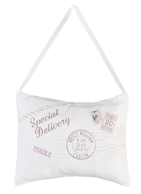 Personalized Tan "Speical Delivery" Pillow - Lillian Rose Personalized Tan "Speical Delivery" Pillow - Lillian Rose