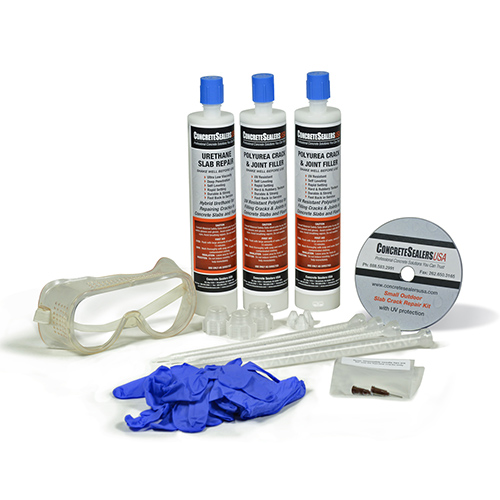 Urethane Slab Crack Repair Kit w/ UV Stabilization (Small) Concrete