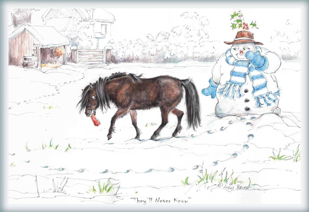 Horse Christmas Card Horse Christmas Card