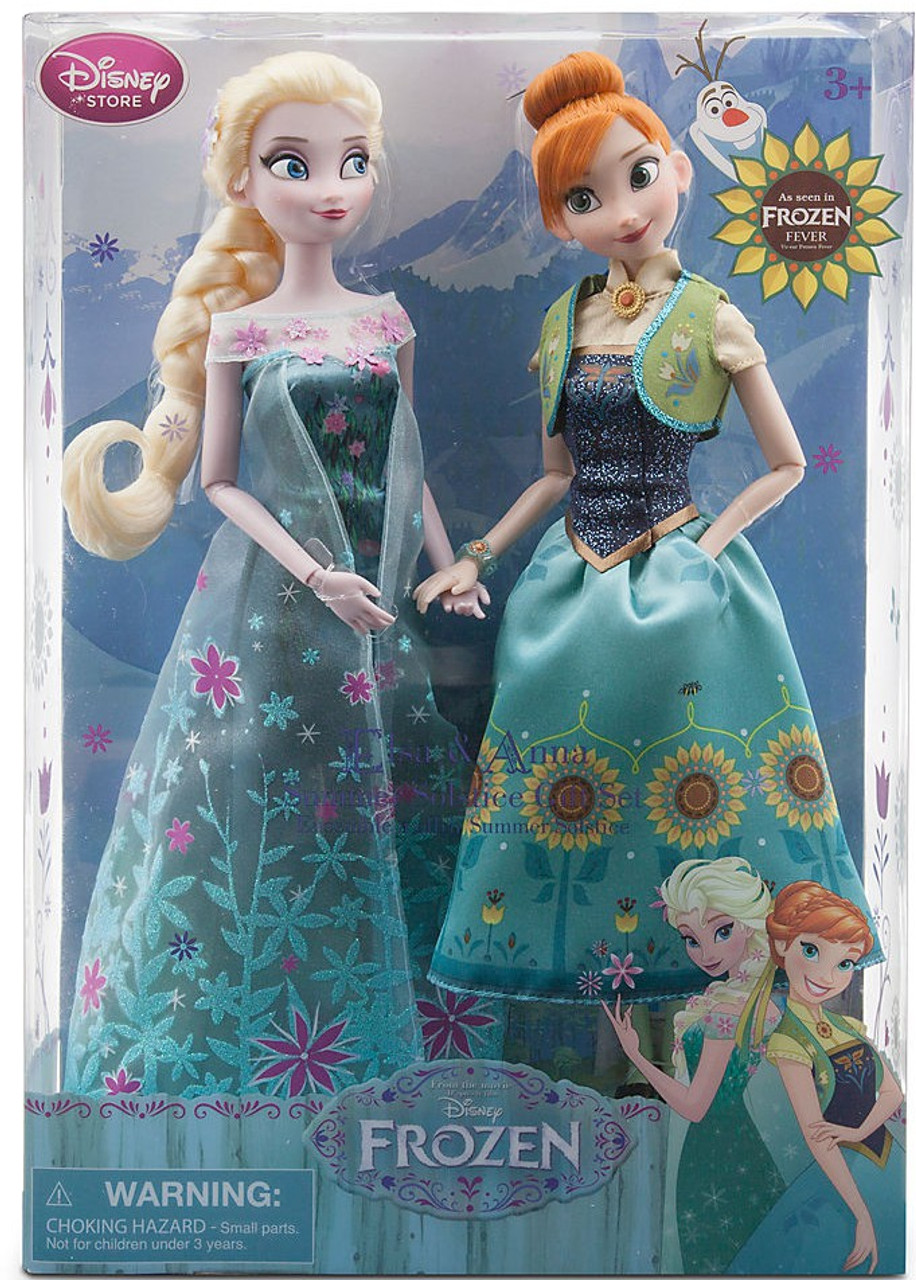 Disney Frozen Frozen Fever Anna And Elsa Dolls Summer Solstice Exclusive 12 Doll 2 Pack Toywiz 2726