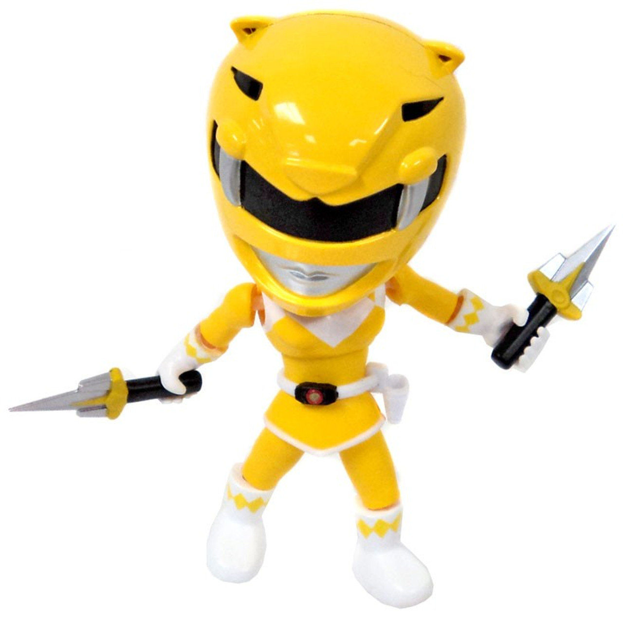 Power Rangers Mighty Morphin Series 1 Yellow Ranger 3.4 Mini Figure Loose The Loyal Subjects