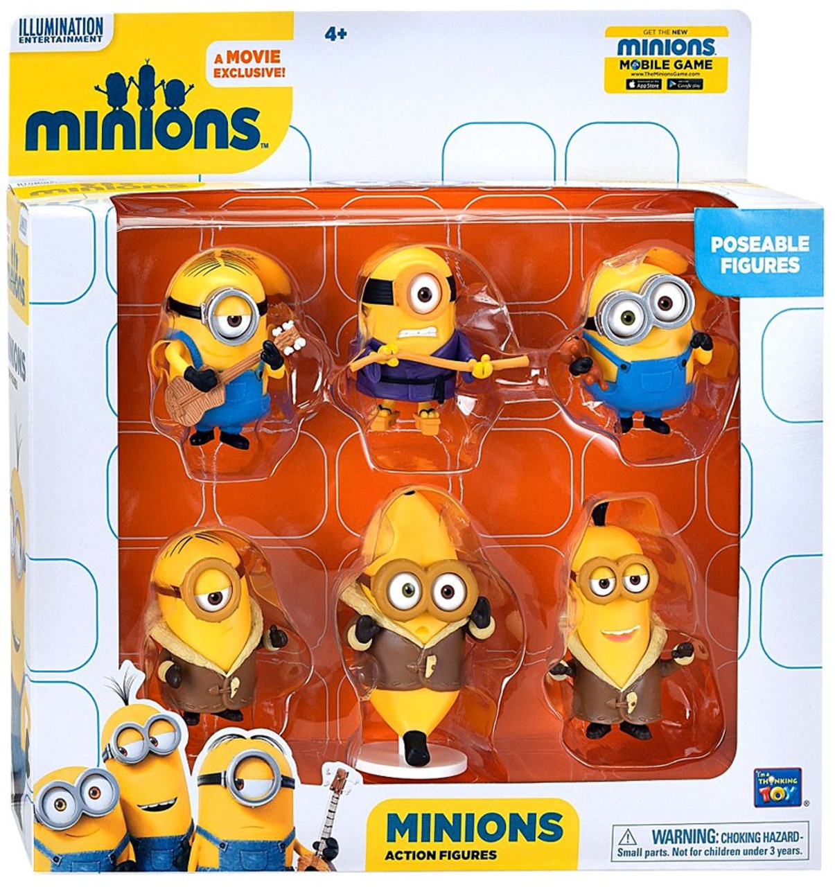 Despicable Me Minions Movie Minions 2 Action FIgure 6-Pack Think Way ... - Apiqwzwzf  36812.1461374156