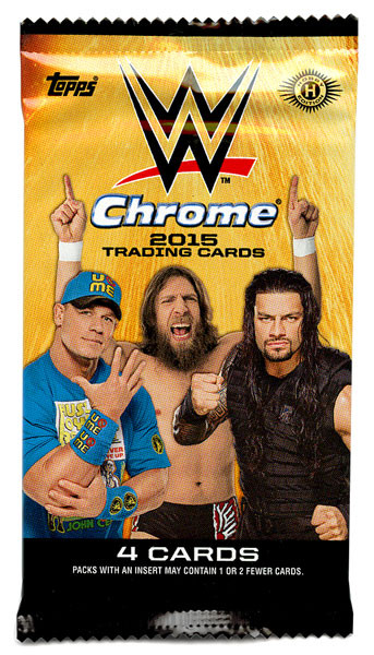 WWE Wrestling 2015 WWE Chrome Trading Card HOBBY Pack Topps ToyWiz