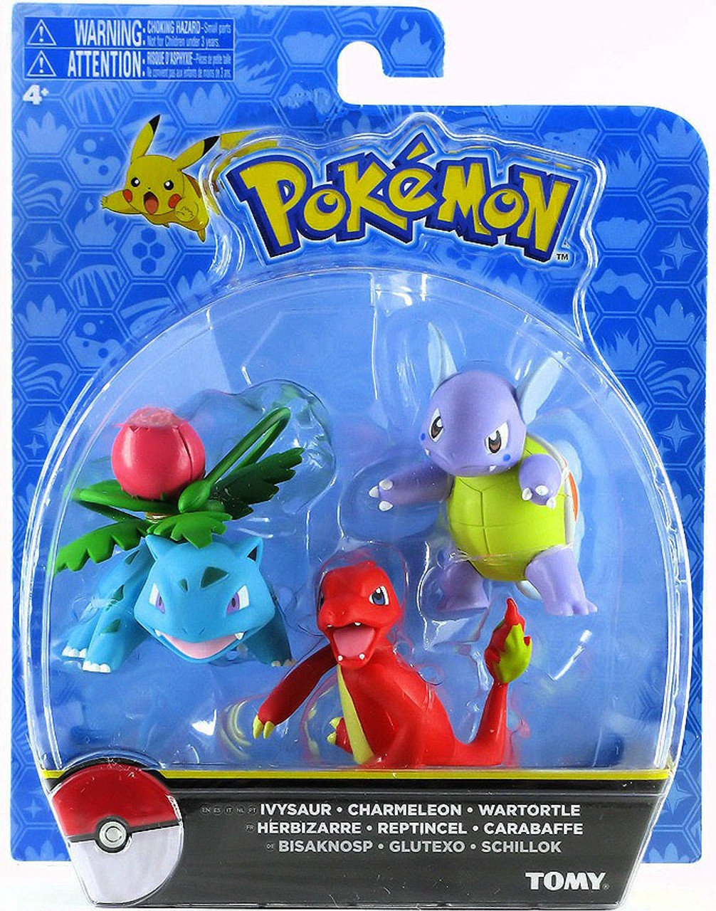Pokemon Action Pose Ivysaur, Charmeleon Wartortle 3 Mini ...