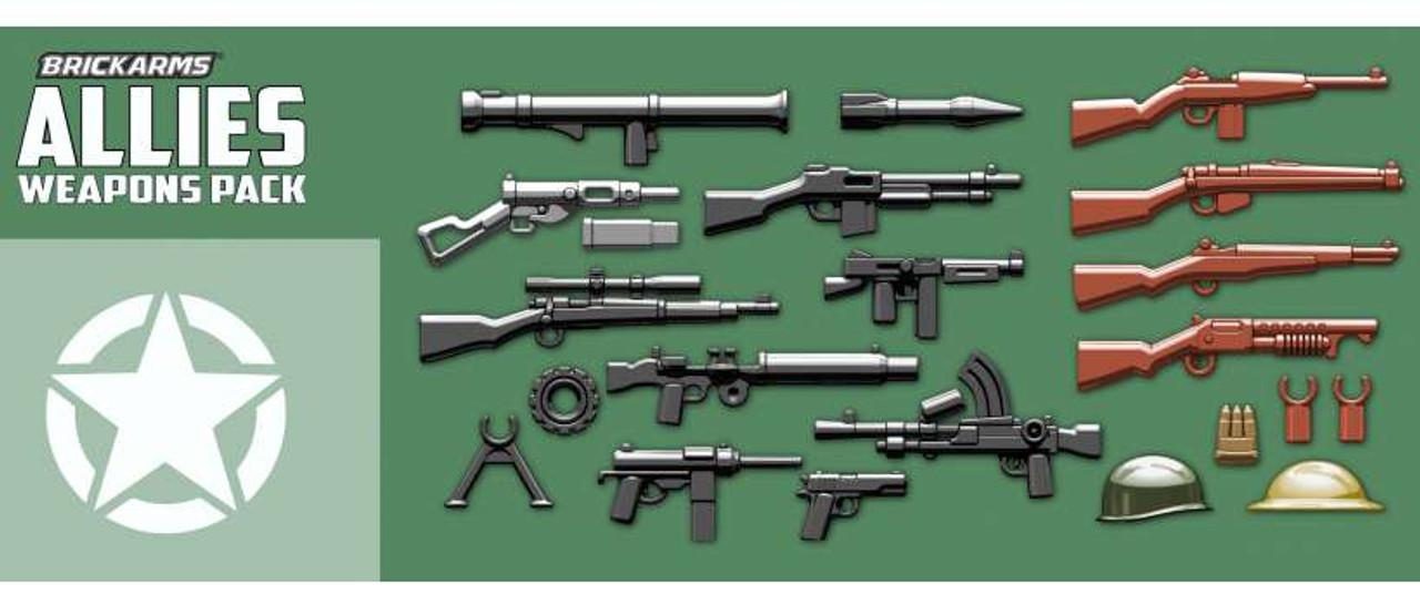 BrickArms Allies Weapons Pack - ToyWiz