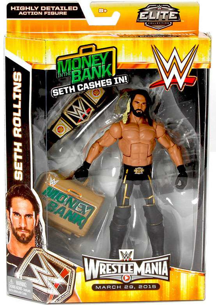 WWE Wrestling Elite Wrestlemania 31 Seth Rollins Exclusive Action Figure Money in the Bank