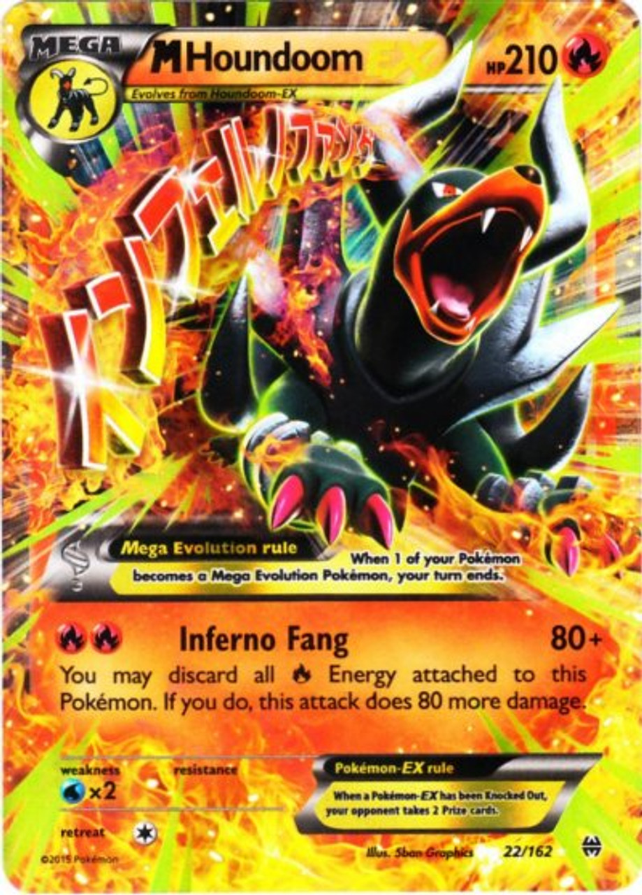 pokemon x y breakthrough single card ultra rare holo mega houndoom best flyer in pokemon x