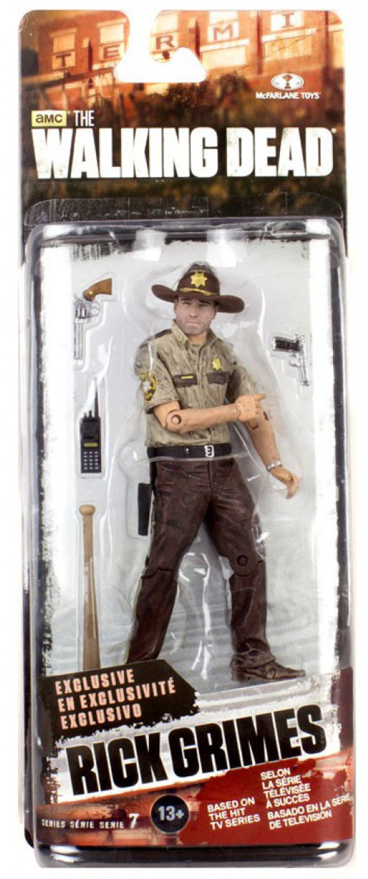 Mcfarlane Toys The Walking Dead Amc Tv Series 7 Rick Grimes Exclusive 5 Action Figure Toywiz 2823