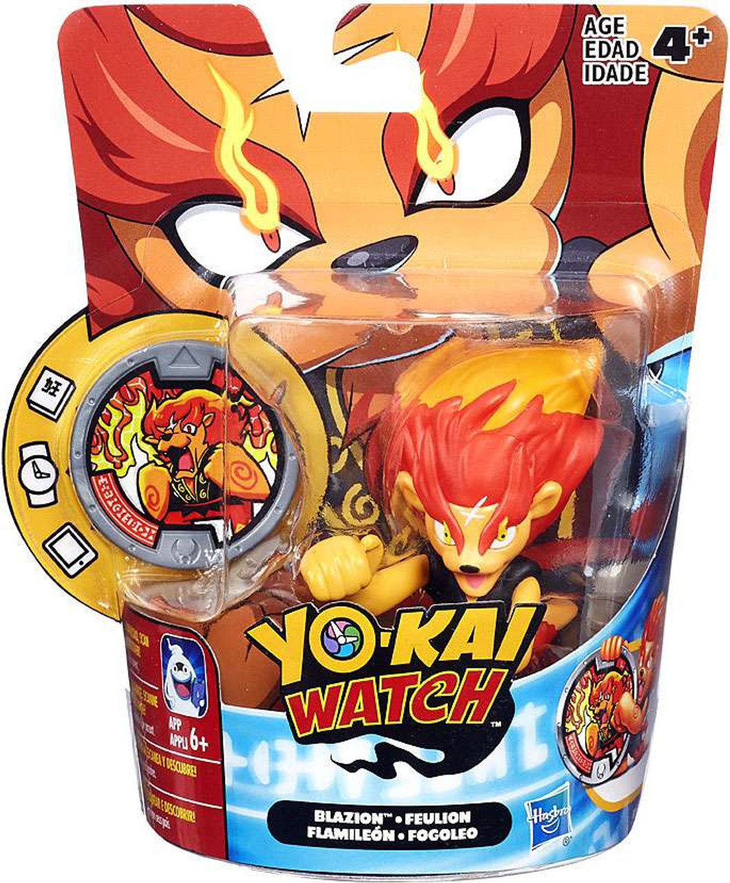 yo kai watch medal moments blazion mini figure hasbro toys toywiz