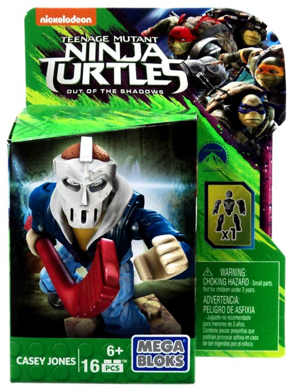 Mega Bloks Teenage Mutant Ninja Turtles Out of the Shadows Casey Jones Set DPW15 - ToyWiz