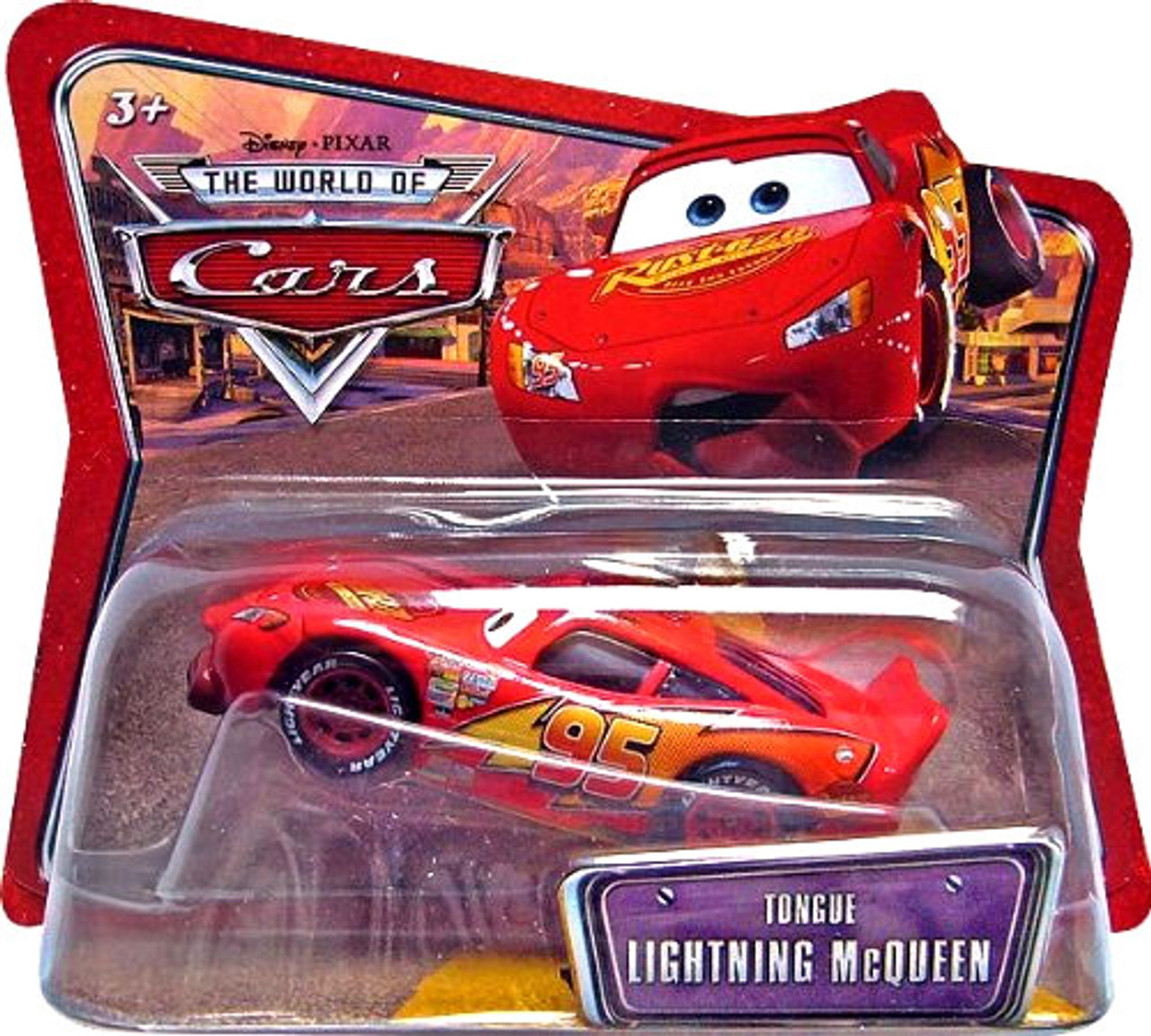 Disney Pixar Cars World Of Cars Main Series Tongue Lightning Mcqueen 155 Diecast Car Checkout 