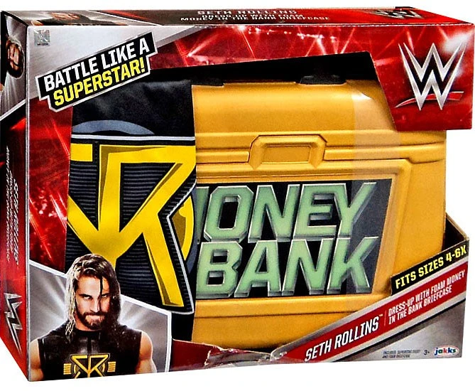 WWE Wrestling Seth Rollins DressUp with Money in the Bank Briefcase