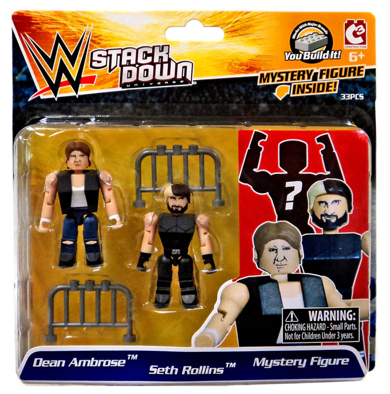 WWE Wrestling C3 Construction StackDown Dean Ambrose, Seth Rollins