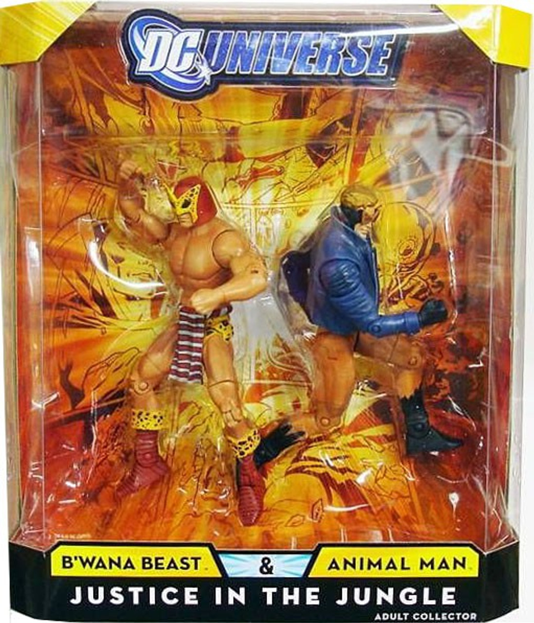 DC Universe BWana Beast Animal Man Exclusive 6 Action Figures Mattel ...