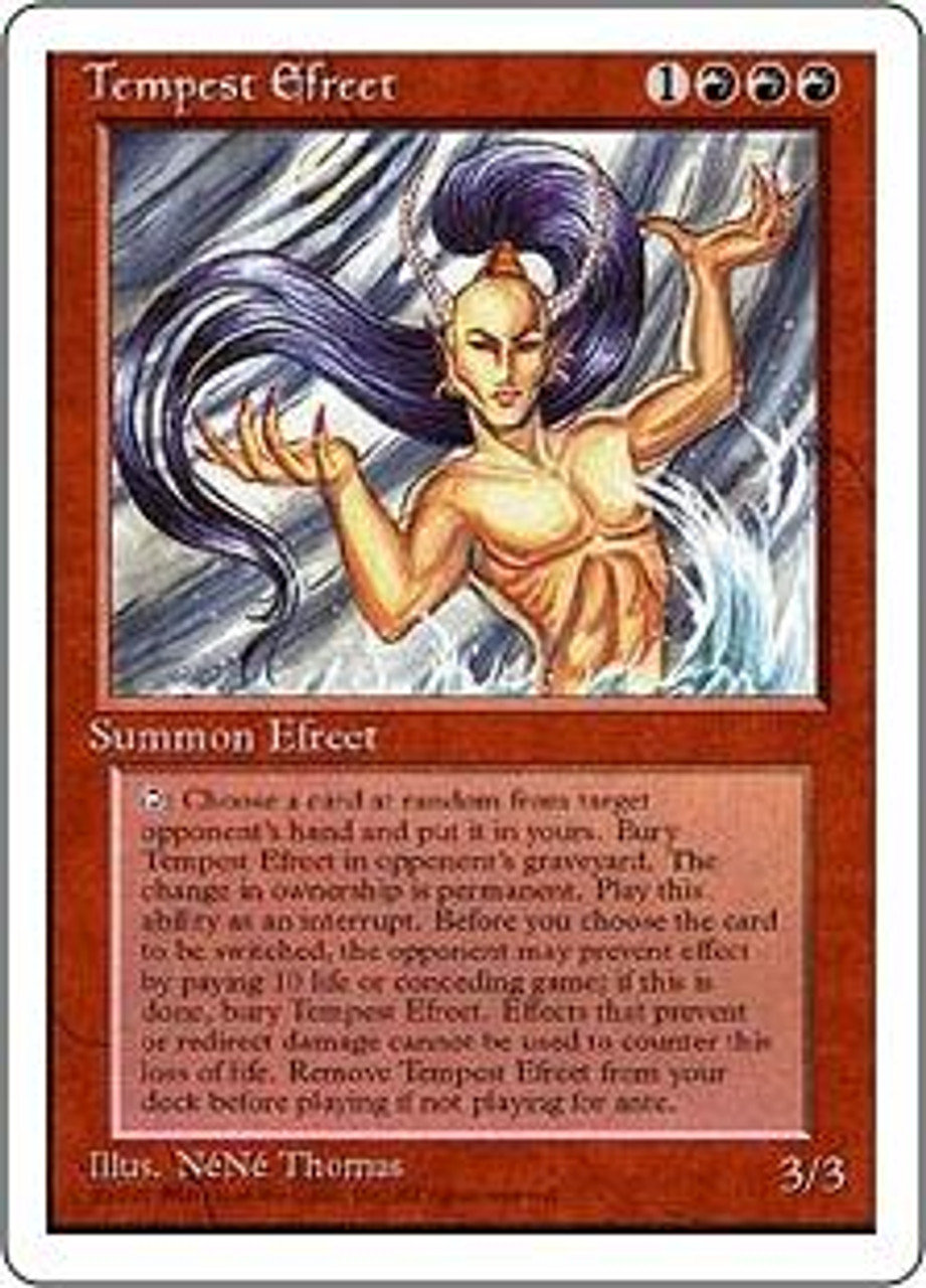 Magic The Gathering 4th Edition Single Card Rare Tempest Efreet ToyWiz