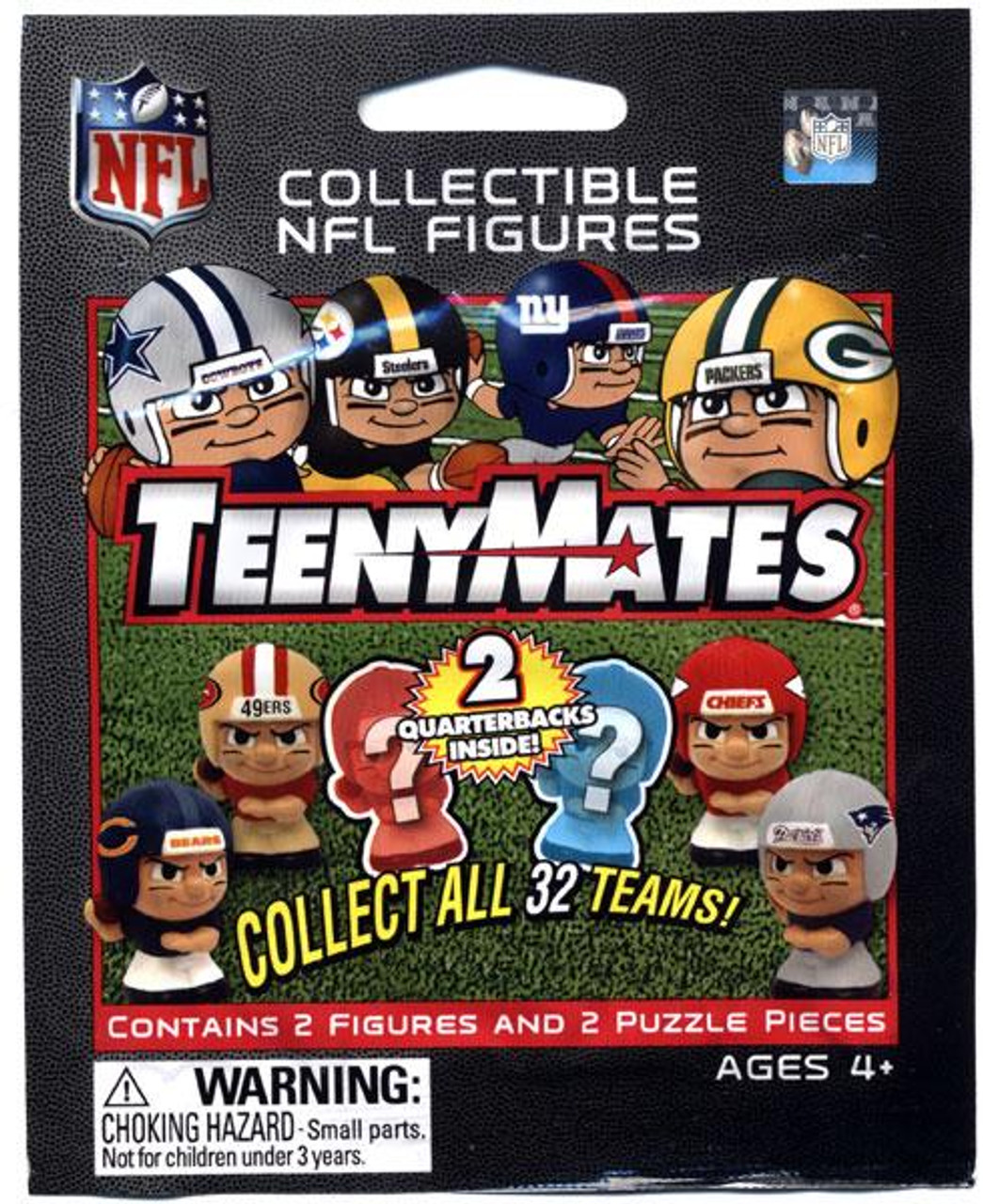 NFL TeenyMates Series 1 Quarterbacks Mystery Pack Party Animal Toys ...