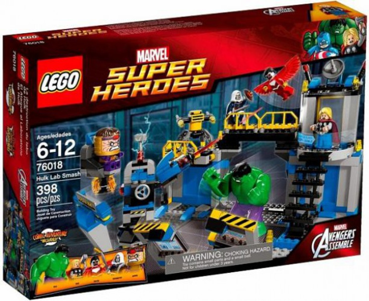 LEGO Marvel Super Heroes Avengers Assemble Hulk Lab Smash Set 76018