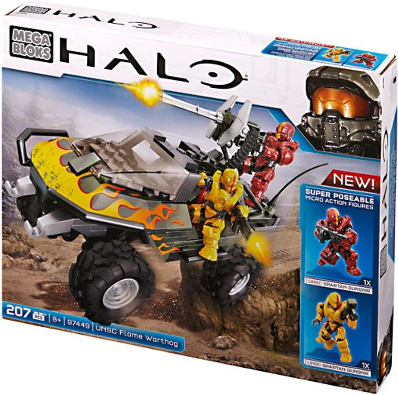 Mega Bloks Halo UNSC Flame Warthog Set #97449