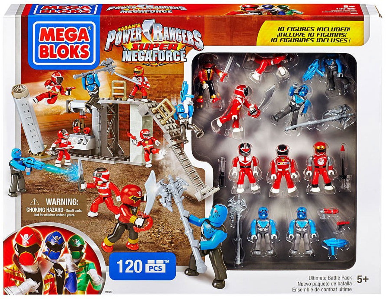 Mega Bloks Power Rangers Super Megaforce Ultimate Battle Pack Set 89600 ...