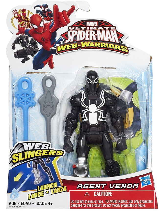 Ultimate SpiderMan Warriors  Slingers Agent Venom Action Figure