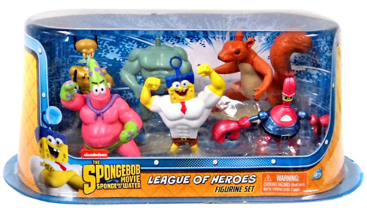 Spongebob Movie Sponge Out Of Water Toys Spongebob Squarepants Sponge Out Of Water League of Heroes Figurine 6
