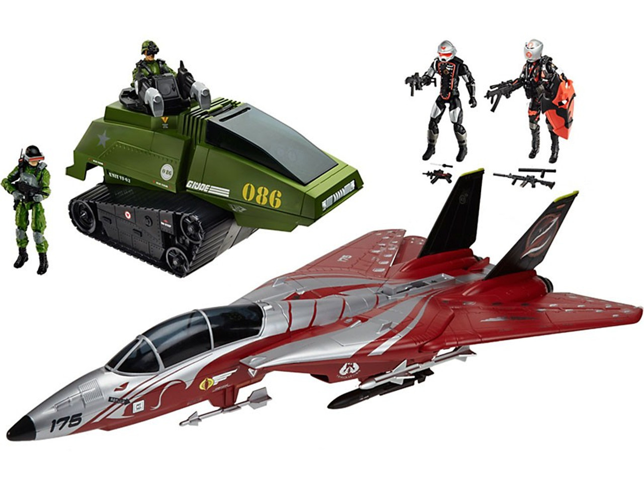 GI Joe 50th Anniversary Crimson Strike Exclusive Action Figure Vehicle